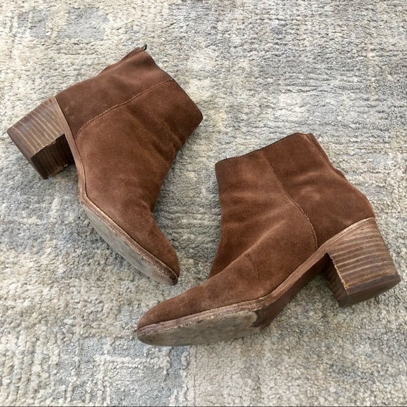 MADEWELL Brown Suede Zip Ankle Fashion Boots Bootie Size 7 - Picture 13 of 14